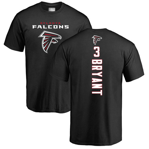 Atlanta Falcons Men Black Matt Bryant Backer NFL Football #3 T Shirt->nfl t-shirts->Sports Accessory